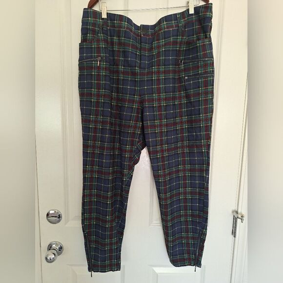 Torrid multicolor plaid trousers size 22 - Picture 1 of 7